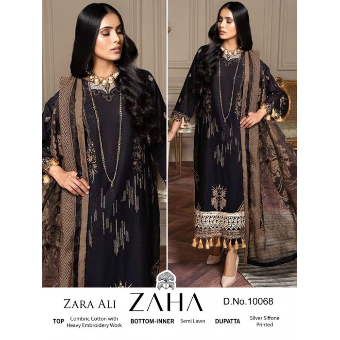 Zaha Zara Ali Vol 1 Cambric Cotton Pakistani Salwar Suits